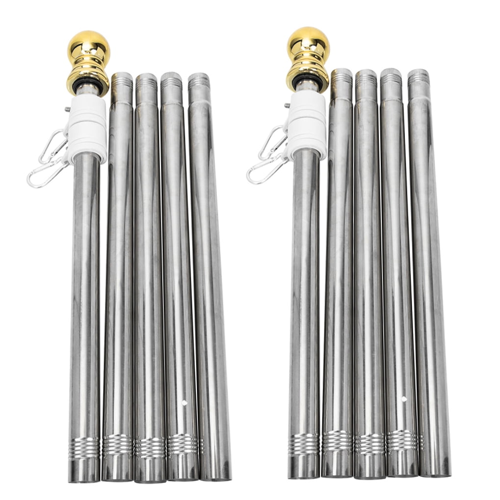 OUNONA  2 Pcs Garden Parasol Base with Wheels Patio Umbrella Stand Flagpole