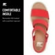 thumbnail image 4 of Sandalias Sorel Joanie con correa en el tobillo para mujer, color rojo brillante, talla 9, 4 of 7