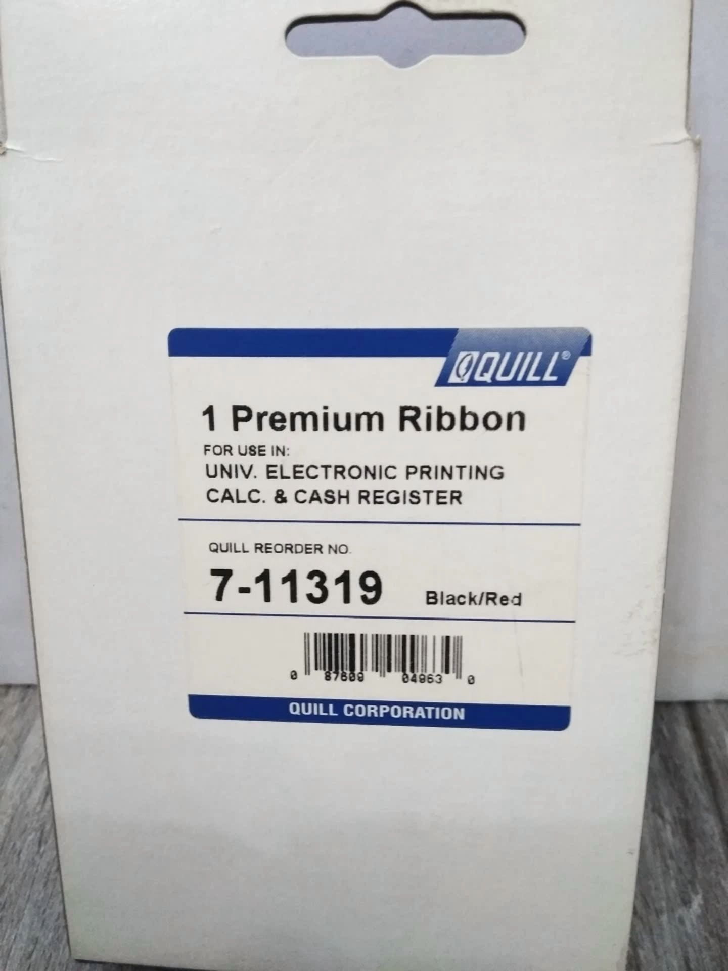 CRESTIN- Quill Universal Electronic Printing Calculator Ribbon 7-11309 Black / Red (1)