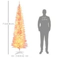 thumbnail image 3 of HOMCOM 7' Prelit Artificial Christmas Tree with Warm White LED Lights, 3 of 10