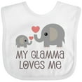 thumbnail image 3 of Inktastic My Glamma Loves Me Grandchild Boys or Girls Baby Bib, 3 of 4