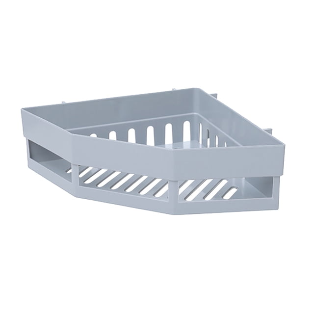 Toystoory Estante de esquina para baño, estante de almacenamiento de esquina para colgar en la pared, estante de ducha, organizador de cocina, accesorios Juegos de accesorios de baño Gris Toystoory HA000466-02B