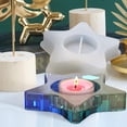 thumbnail image 4 of Silicona candelabro molde seguro antiadherente DIY Soporte de vela Moldes Molde Decoraciones para el hogar Decoraciones artesanales Craft Artcraft Star Type Sweethay HA010569-01, 4 of 6