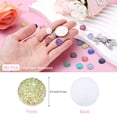 thumbnail image 2 of Uxcell 60 Pcs Rhinestone Flat Back Faux Druzy Crystal Diamonds Resin Embellishments Trims Beads for Jewelry Making Crafts, Yellow, 2 of 7