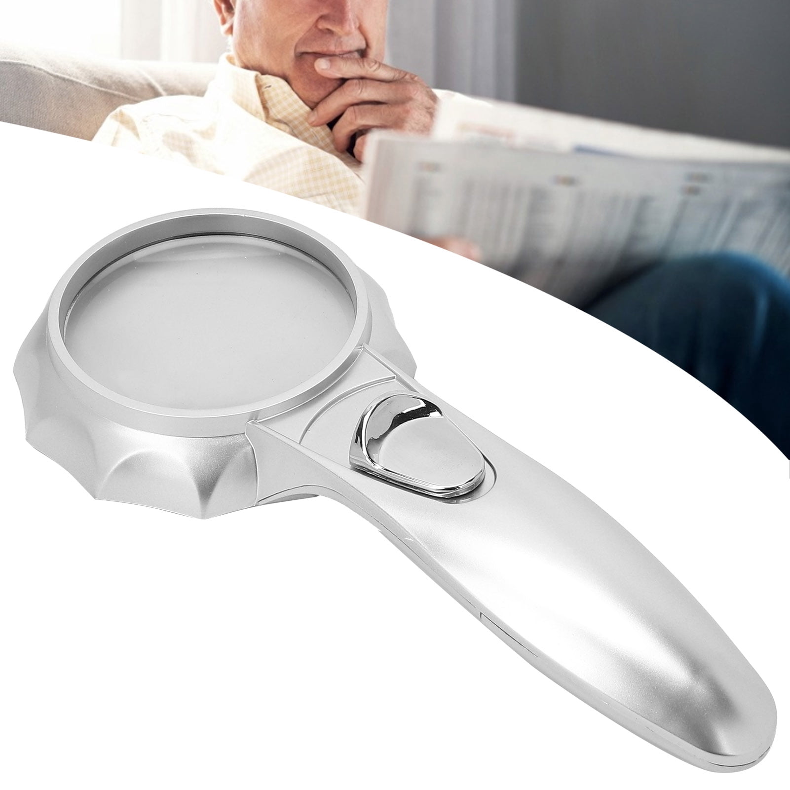 ACOUTO Magnifying Glass With Light,LED Lights Magnifying Glass Handheld
