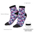 thumbnail image 6 of Pofeuu Skull Flower Blue Print 30cm Socks, Adult Running Hiking Socks for Youth and Adult, 6 of 7