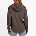 thumbnail image 4 of Nestiefly Hoodies for Women Oversized Thumb Hole Sweatshirts Pullover Top with Kangaroo Pocket Dark Gray L, 4 of 5