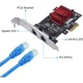 thumbnail image 3 of Tarjeta de red ULansen Dual-Port PCIe Gigabit 1000M para Windows/Linux, 3 of 8