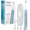 Blue, variant on AquaSonic Precision Electric Toothbrush - Rechargeable, 5 Modes, Travel Case, 4 Brush Heads - Black