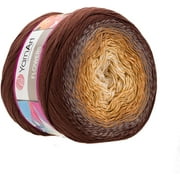 YarnArt Flowers Yarn 55% Cotton 45% Acrylic 250gr 1094yds Multicolor Cotton Yarn Rainbow Crochet Yarn Spring Summer 2 Sport Yarn (284)