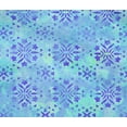 thumbnail image 4 of oneOone Cotton Flex Aqua Blue Fabric Batik Sewing Material Print Fabric By The Yard 40 Inch Wide - WG, 4 of 4