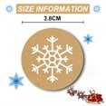 thumbnail image 2 of 500 Pieces Kraft Snowflake Stickers Christmas Self Adhesive Labels Stickers Winter Favor Seals, 2 of 5