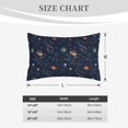 thumbnail image 5 of Binfone Cartoon Space Planets Standard Size Pillowcase, Long Staple Pure Cotton Envelope Closure Pillow Cover (Pillow core not included),20"x30", 5 of 7