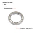 thumbnail image 2 of 6806ZZ Deep Groove Ball Bearings 30mmx42mmx7mm Double Shielded Chrome Steel P6 2pcs, 2 of 4