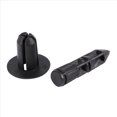 thumbnail image 3 of 300Pcs Car Molding Door 5mm Hole Plastic Rivets Fixing Black., 3 of 9