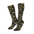 thumbnail image 2 of Easygdp Bumblebee Soccer Socks Sport Knee High Socks Calf Compression Athletic Socks for Men and Women, 2 of 9