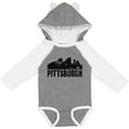 thumbnail image 3 of Inktastic Pittsburgh Skyline Grunge Boys or Girls Long Sleeve Baby Bodysuit, 3 of 5