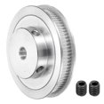 thumbnail image 1 of 80 Teeth 8mm Bore Timing Pulley, Aluminium Synchronous Wheel Silver with M5 Screw for 3D Printer Bel, 1 of 5