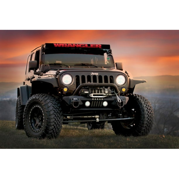 LED Light Bar Cover Insert 52 Inch Wrangler Red AeroX Industries