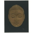 thumbnail image 3 of Reijer Stolk 12x14 Black Modern Framed Museum Art Print Titled - Head of Buddha (1943), 3 of 5