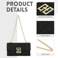 thumbnail image 3 of Clutch Purses for Women Summer Woven Evening Handbags Wicker Rattan Envelope Wallet Chain Shoulder Bag 2025, 3 of 7