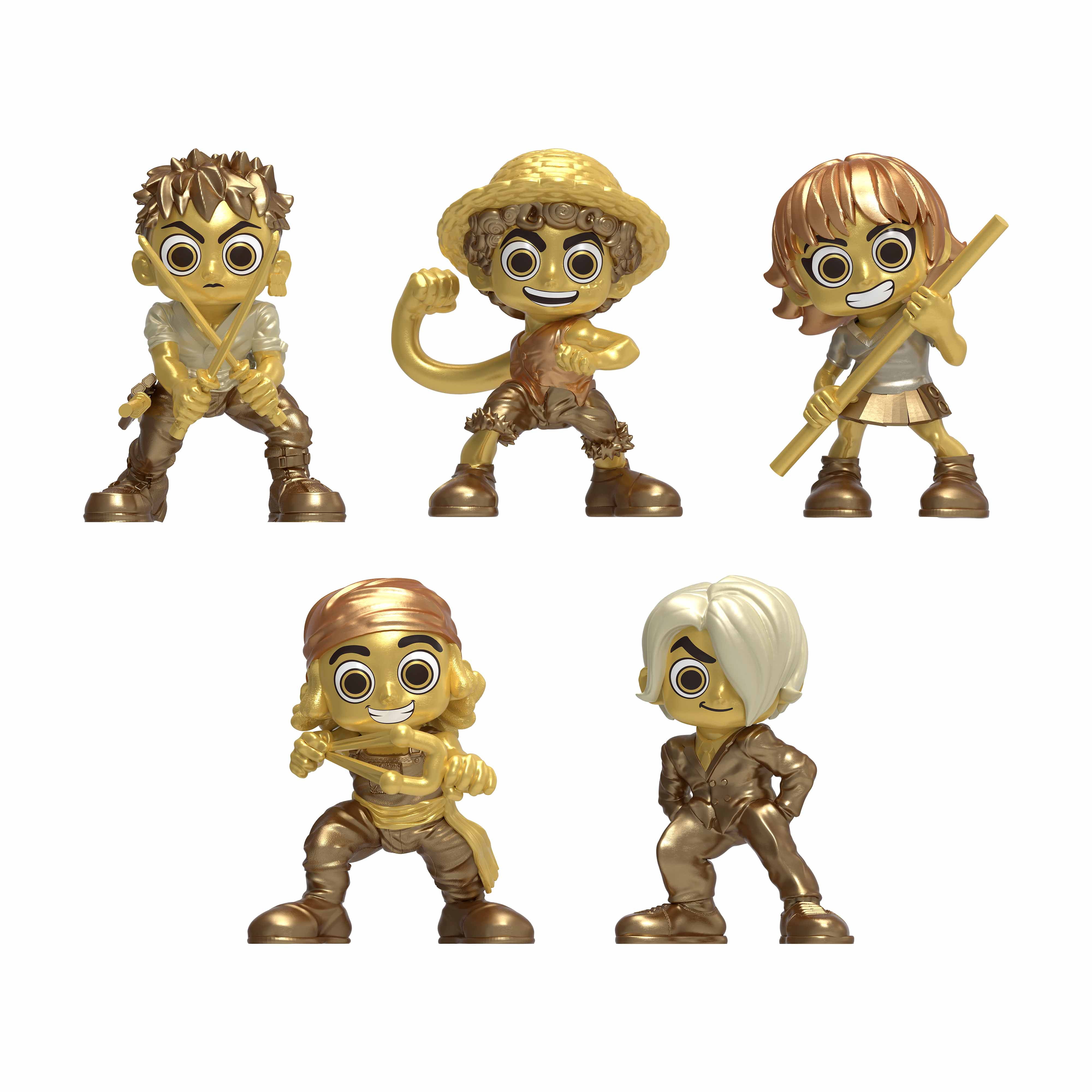 One Piece Treasure Chest Luffy, Zoro, Nami, Usopp & Sanji Mini Figure 5-Pack (Version 2)