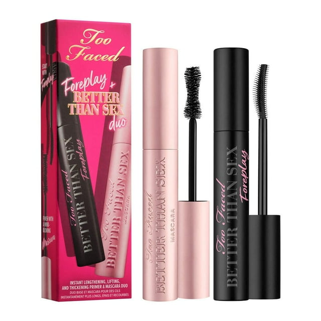 Maquillaje Too Faced Foreplay & Better Than Sex Duo Black
