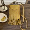 thumbnail image 5 of gcong Bohemian Fringe Messenger Crossbody Bag with Tassel Decoration and Adjustable Long Strap for Phone, 5 of 5