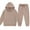 G#02-Khaki, variant on QBABYOO Kids 2 Piece Outfits Girls Tracksuit Activewear Girls Jogger Set Preppy Clothes For Girls 10-12 Workout Set Sweatshirt and Sweatpants Fashion Clothing Sets, Grey 6-7Y