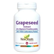 New Roots Herbal Grapeseed Extract 500mg, 95% Polyphenols (Proanthocyanidins) (60 Veg Caps) | Non-GMO, Gluten Free