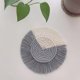thumbnail image 2 of Decoración De Mesa [Yue Xinghui] Propiedad Intelectual Procesada Cuerda De Algodón Tejida A Mano Posavasos Borla Mantel Almohadilla De Aislamiento Gris Diámetro 18 Cm ANGGREK Otros, 2 of 8
