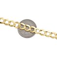 thumbnail image 5 of 14K Yellow Gold 8mm Solid Plain Curb Cuban Chain Link Necklace 26 Inches, 5 of 7