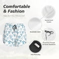 thumbnail image 4 of Pofeuu Hand Drawn Turtle Print Women's Athletic Shorts Running Workout Shorts Tummy Control Quick Dry Gym Shorts with Pockets Double layer sports shorts-Large, 4 of 7