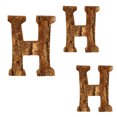 thumbnail image 1 of FONWILYO 1Pc Letter H Solid Wood Ornament Rectangular Shape For Diy Crafters Project, 1 of 8