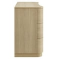 thumbnail image 6 of Mirae 6-Drawer Curved Dresser in Brushed Light Oak, 6 of 8