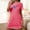 Hot Pink, variant on Sakmal Black Womens Moomoo Nightgowns Lightweight Short Mumu Dress Short Sleeve Print Nightgowns for Women