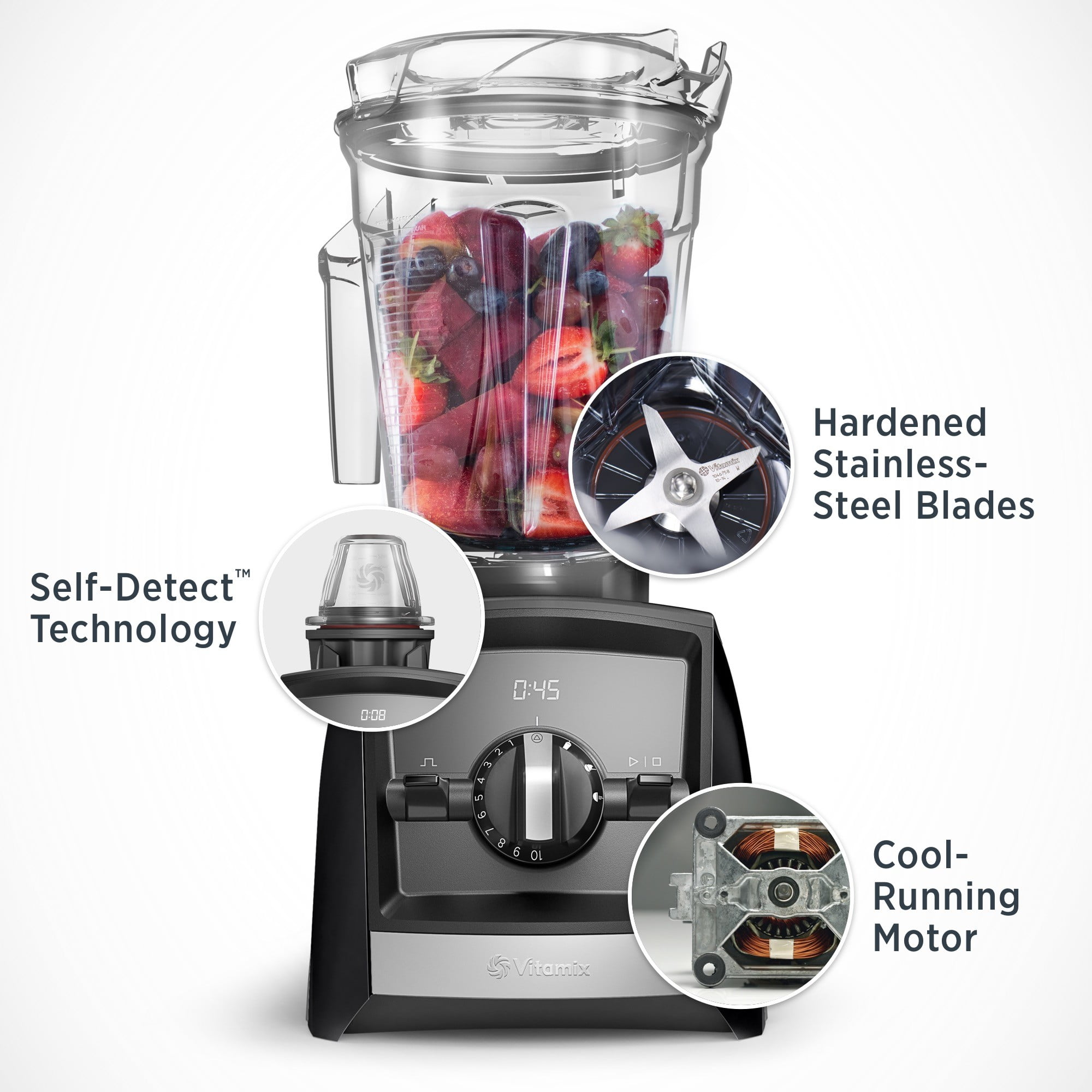 Vitamix A3500 with 48-ounce Stainless Steel Container: New Config!