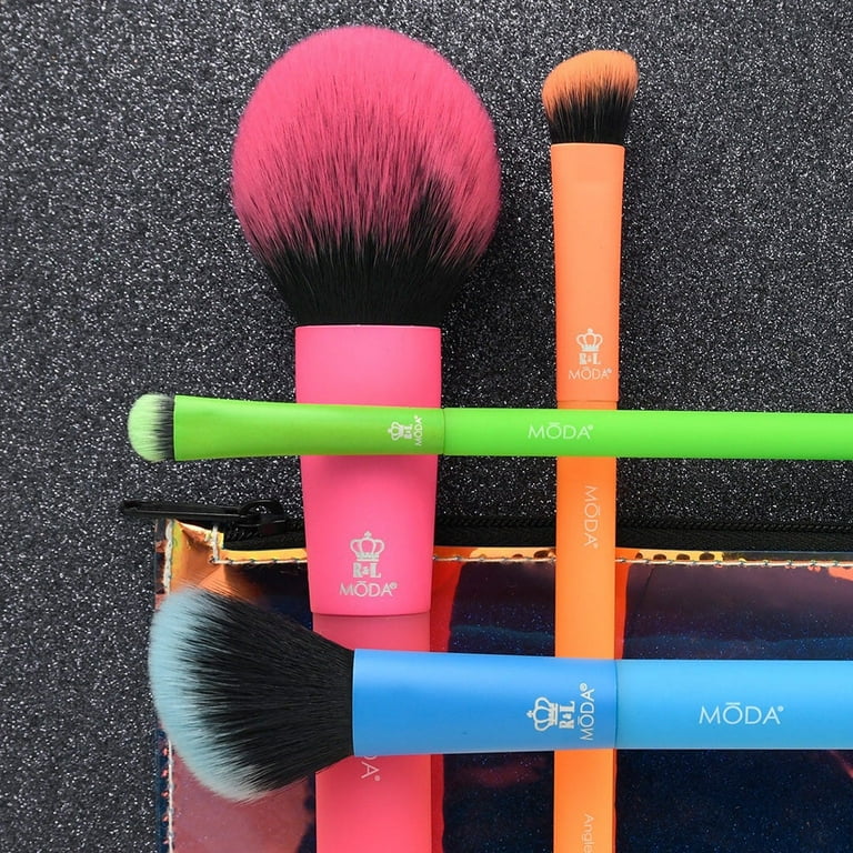 Moda Brush Totally Electric Complete Face 5pc Makeup Brush