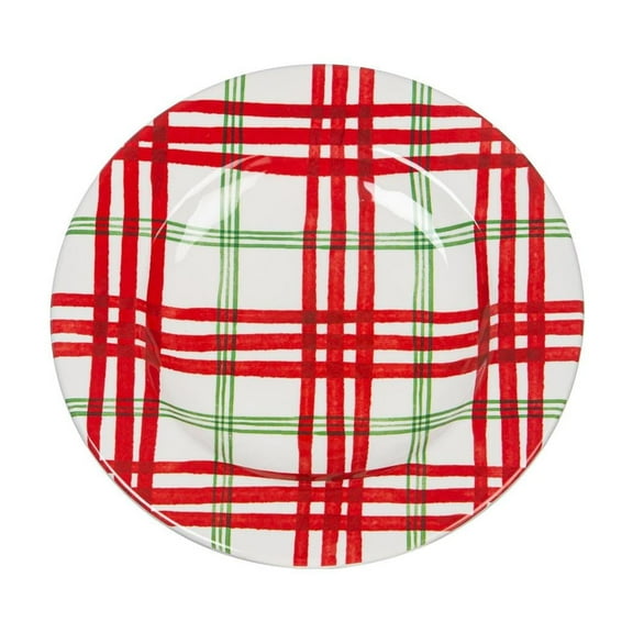 8.5" Melamine Salad Plate, Holiday Greenhouse
