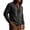 #04Black, variant on Mens Long Sleeve Hooded Shirts Casual Buttons Down Shirts with 2 Pockets Black L