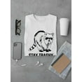 thumbnail image 3 of Stay Trashy Raccoon T-Shirt Men -Smartprints Designs, Male Medium, 3 of 4