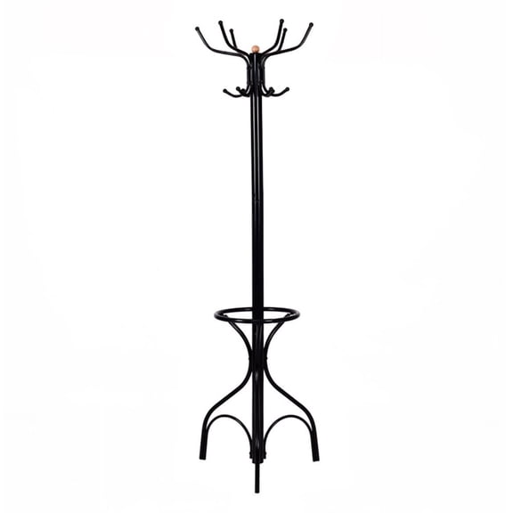 Spaco Vintage Metal Coat Hat Tree Stand Clothes Hanger, Free Standing Coat Tree, Coat Racks for Bedroom and Hallway