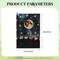 thumbnail image 6 of Werpe Moon Stars Rabbits Golf Towel Super Absorbent Microfiber Golf Gift for Men 2PC, 6 of 7