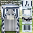 thumbnail image 5 of EAGLE PEAK Flex Ultra Compact 4x4 Changing Room, Oxford Pop-up Canopy, Portable Privacy Sun Shelter, White/Blue, 5 of 9