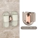 thumbnail image 4 of pstuiky Estante para zapatillas de baño sin perforaciones estante de almacenamiento para baño estante para zapatos estante para colgar en la pared del inodoro gancho de drenaje, 4 of 6
