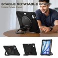 thumbnail image 5 of For iPad Air 11 inch M3 2025/M2 2024 Case, 360 Rotatable Handle Stand, Shoulder Strap, Drop-Proof Design, Black, 5 of 7