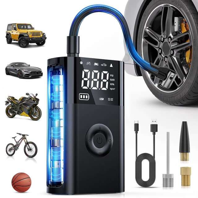 Compresor de aire portátil para inflar neumáticos Nilight, 150 PSI, 12 VDC