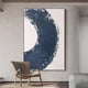 thumbnail image 1 of Pinturas de líneas blancas abstractas pintadas a mano, sobre lienzo, decoración de dormitorio grande, sin marco, gran oferta, contemporáneo, envío gratis, 1 of 4