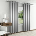 thumbnail image 3 of Aofoto Solid Blackout Curtain for Living Room, 2 Panel, Gray, 42" W x 84"L, 3 of 5