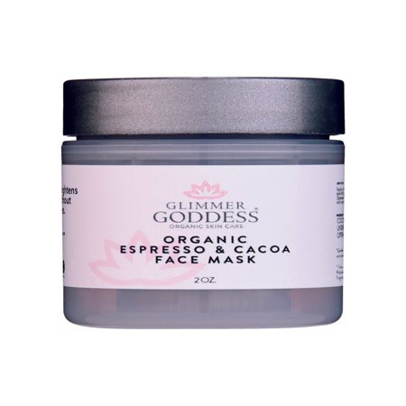 Glimmer Goddess Organic Face Mask to Moisturize and Exfoliate - Espresso Coffee and Cocoa, 2 oz